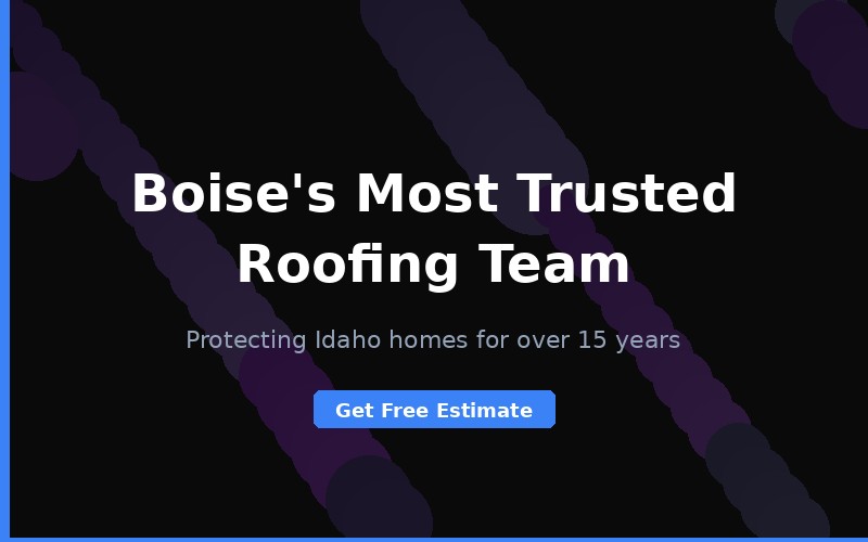 Sample roofing company website design by Stern Web Design